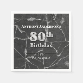 Marble 80:e Födelsedagsfesten Pappersservett