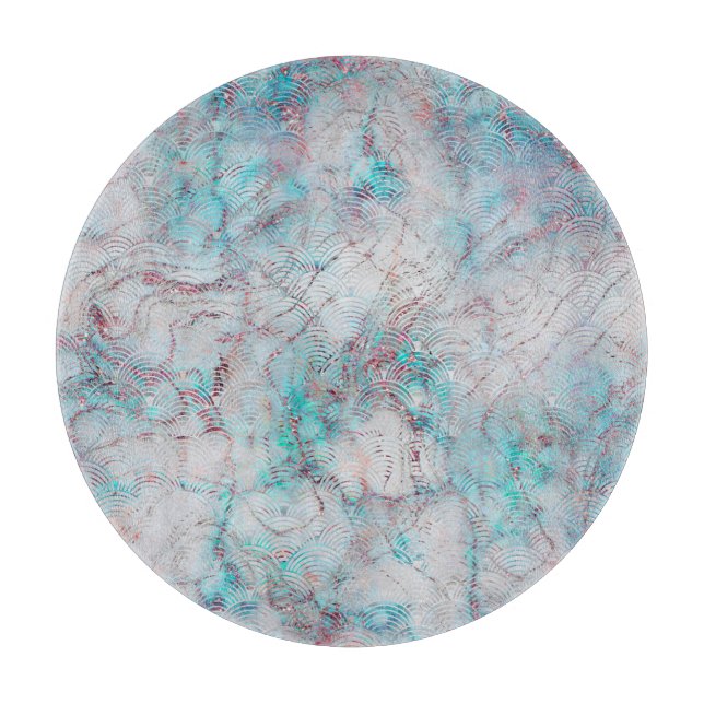 MARBLE ABSTRAKT ART DECO TRAY CUTBOARD (Framsidan)