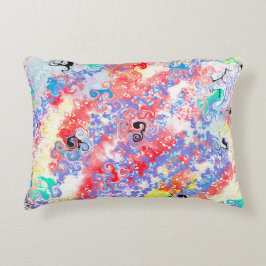 Marble Abstrakt Dubbla Side 2 Blommor Mamma Prydnadskudde