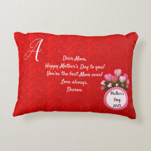 Marble Abstrakt Dubbla Side 2 Blommor Mamma Prydnadskudde