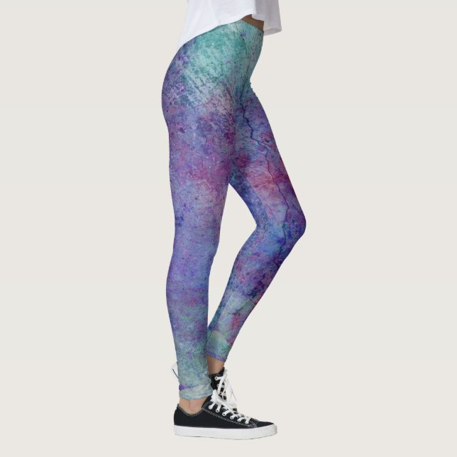 Marble Abstrakt Leggings (Höger)