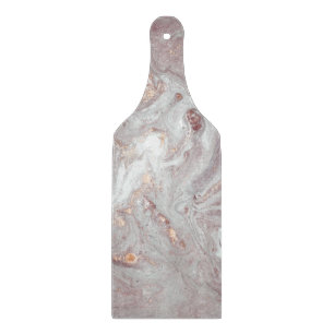 MARBLE ABSTRAKT LILAC SILVER CUTTING BOARD