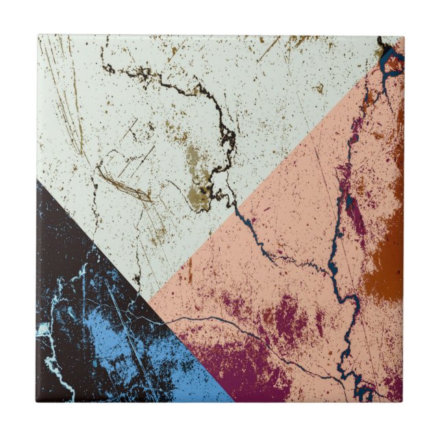 Marble Abstrakt Mönster Kakelplatta (Framsidan)