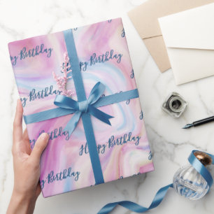 Marble Abstrakt Swirl Presentpapper