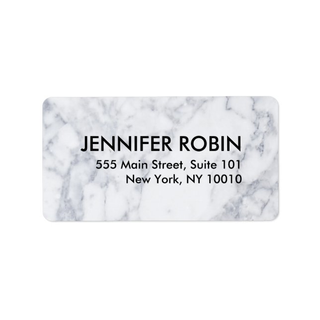 Marble Address Label Adressetikett (Framsidan)