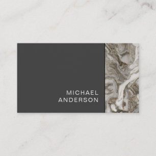 Marble and Flat Black Professionell Visitkort