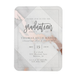 MARBLE AND RO GULD STUDENTEN INVITATION POSTCAR MAGNET