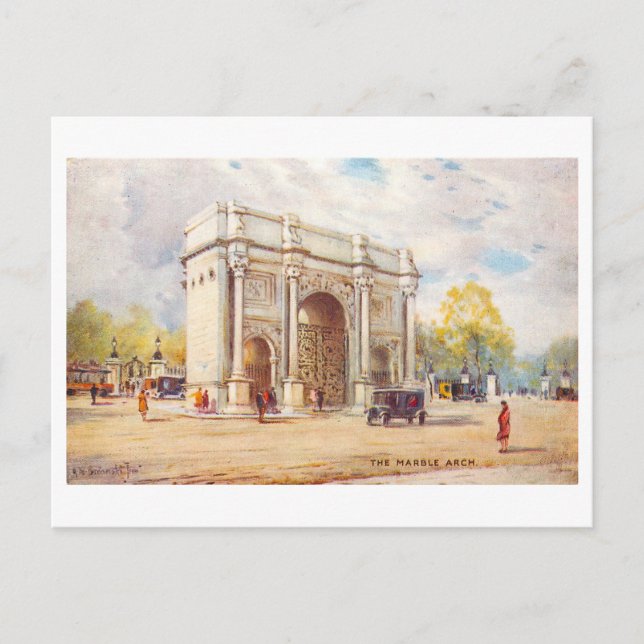 Marble Arch London Vintage Postcard Vykort (Framsida)