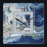 Marble Art Deco Fyrkantig Klocka<br><div class="desc">Underbar klockdesign. Du kommer att kärlek det som andra. Du kan fritt använda den här designen för andra produkter som du gillar eller anpassa och lägga till texten. Följ mig för mer. Tack. Ha en trevlig dag.</div>