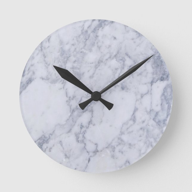 Marble Avsluta Clock Rund Klocka (Framsida)