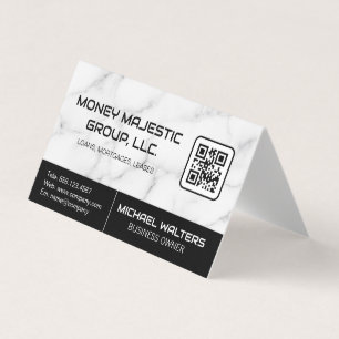 Marble Background QR-Affärskort Visitkort