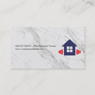 Marble Background Vikter, Logotyp i hemmet Visitkort