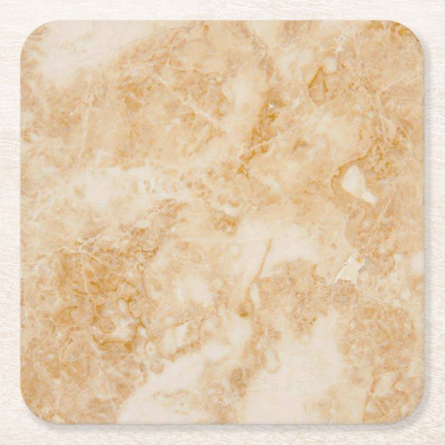 Marble beige Square Underlägg (Framsidan)