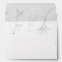 Marble Black and White Led Bröllop Kuvert