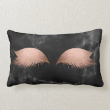 Marble Black Grått Ro Guld Glam Makeup Lash