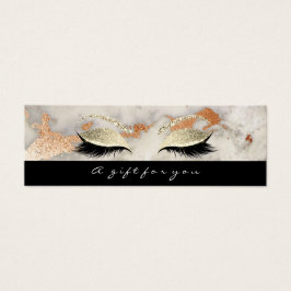 Marble Black Lash Makeup med litet presentkort Visitkort