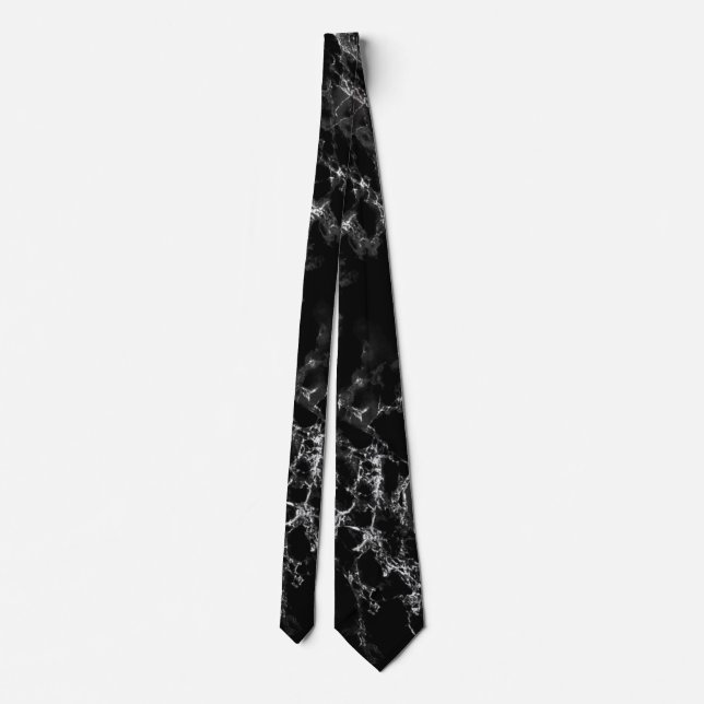 Marble Black Neck Tie Slips (Baksida)