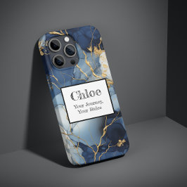 Marble Blue&Guld Din resa, Ditt Regler