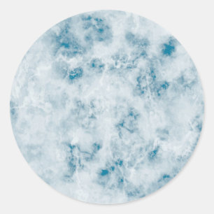 Marble Blue Struktur - bakgrund Runt Klistermärke