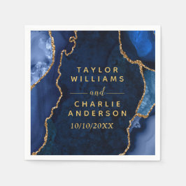 Marble Bröllop Pappersservett