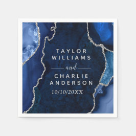 Marble Bröllop Pappersservett