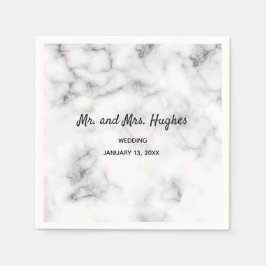 Marble Bröllop Suite Elegant & Timless Pappersservett