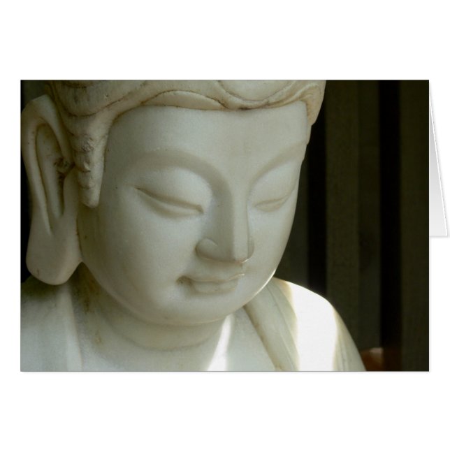 Marble Buddha Hälsningskort (Framsidan Horizontal)