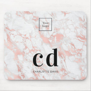 Marble business logotyp guld musmatta