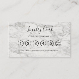 Marble Business Logotyp Professionell Loyalty Card Lojalitetskort