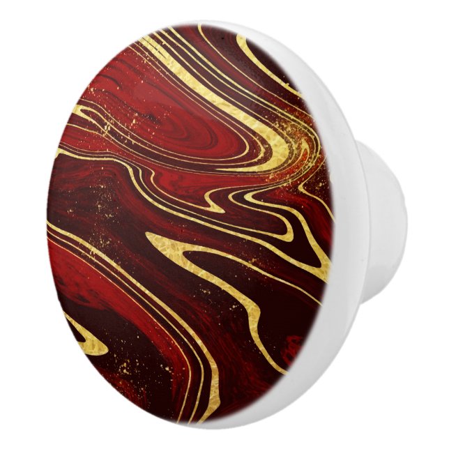 Marble Ceramic Knob Knopp (Höger)
