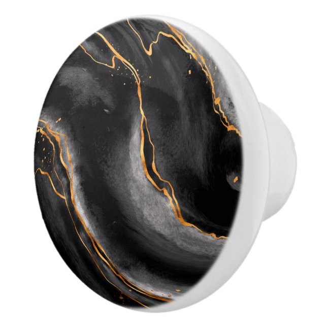 Marble Ceramic Knob Knopp (Höger)