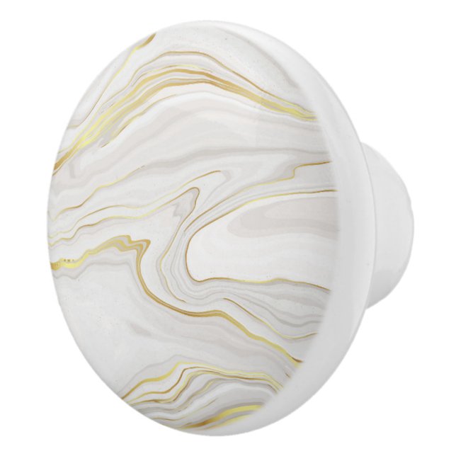 Marble Ceramic Knob Knopp (Höger)