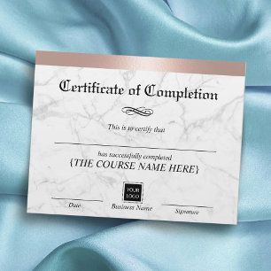 Marble Certificate Complete ro Gräns