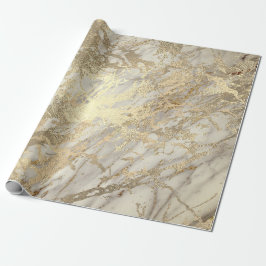 Marble Champaigne Guld Grått Grått Metall Stroke Presentpapper