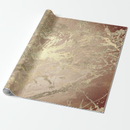 Marble Champaigne Guld Grått Ro Metall Strokes Presentpapper