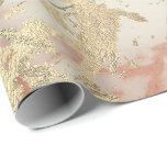 Marble Champaigne Guld Sepia  Strokes Metall Presentpapper<br><div class="desc">Minimalism och elegans i enlighet med de verkliga trenderna för insida-decor. För många lyxglas Tillfälle</div>