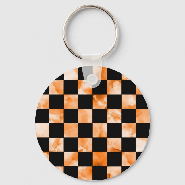 Marble Checkerboard Nyckelring (Framsida)