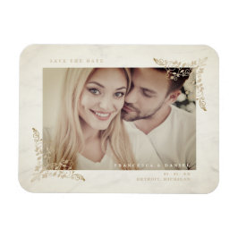 Marble Chic Golden Snöre Romantic lite Bröllop Magnet