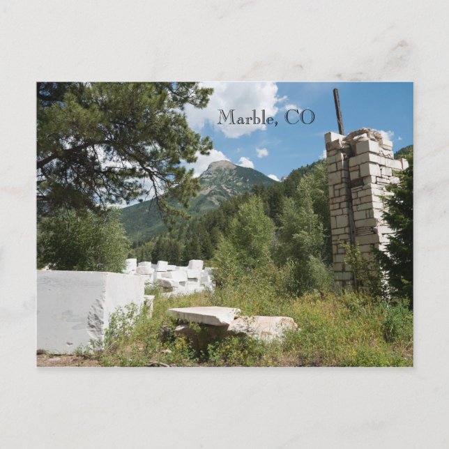 Marble, CO Vykort (Framsida)