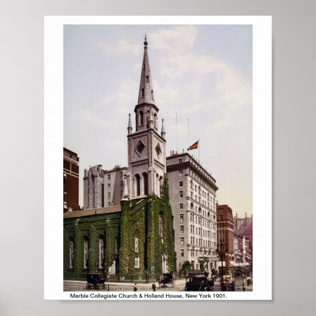 Marble Collegiate Church, Holland House New York Poster (Framsidan)