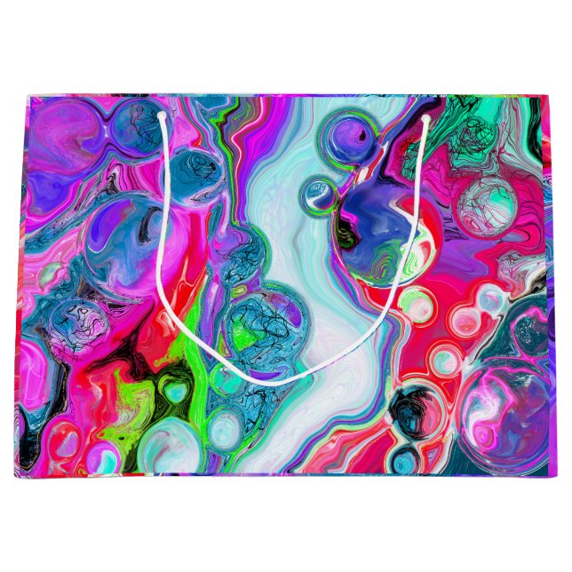 Marble Colorful Fluid Art Birthday (Framsidan)