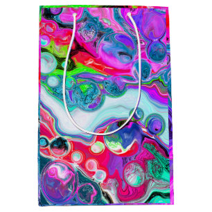 Marble Colorful Fluid Art Birthday
