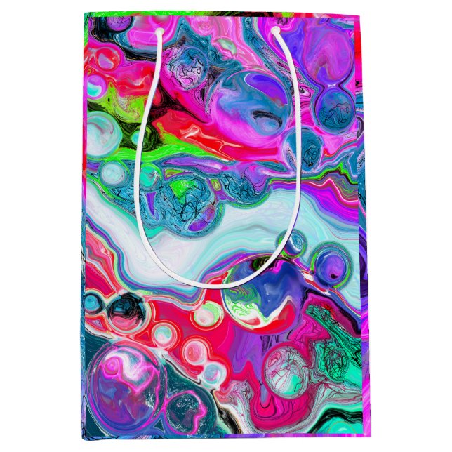 Marble Colorful Fluid Art Birthday (Framsidan)