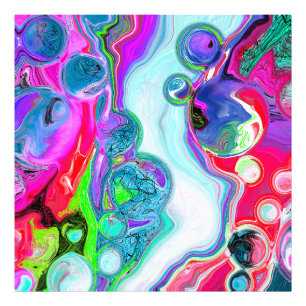 Marble Colorful Fluid Art Fototryck