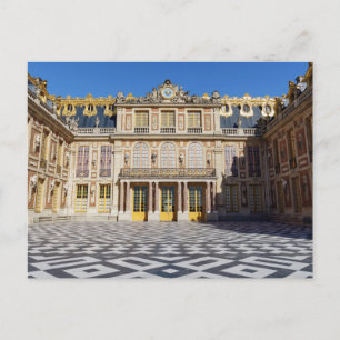 Marble courtyard Versailles Palace, Frankrike Vykort