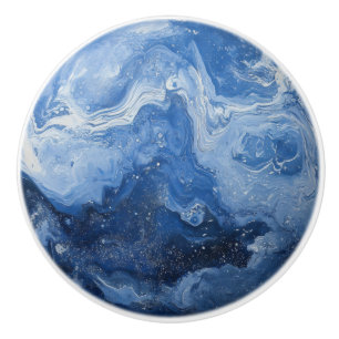 Marble Deep Blue Knopp