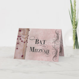 Marble Design Bat mitzvah - Anpassad Kort