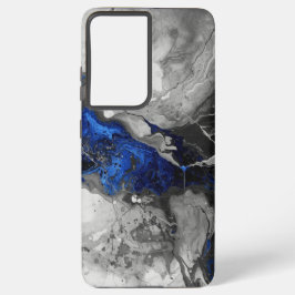 Marble Design in Black, Blue and Grey