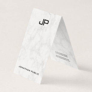 Marble Design Modern Monogram-Elegant - ren, mappa Visitkort