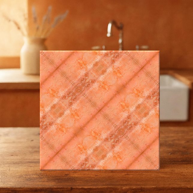Marble Design Mönster Kitchen Bathroom Tile Kakelplatta (Kitchen or bathroom tile showing a geometric pattern inspired by Italian marble in warm earth tones)
